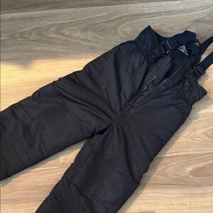 Black Snow Bib Overalls